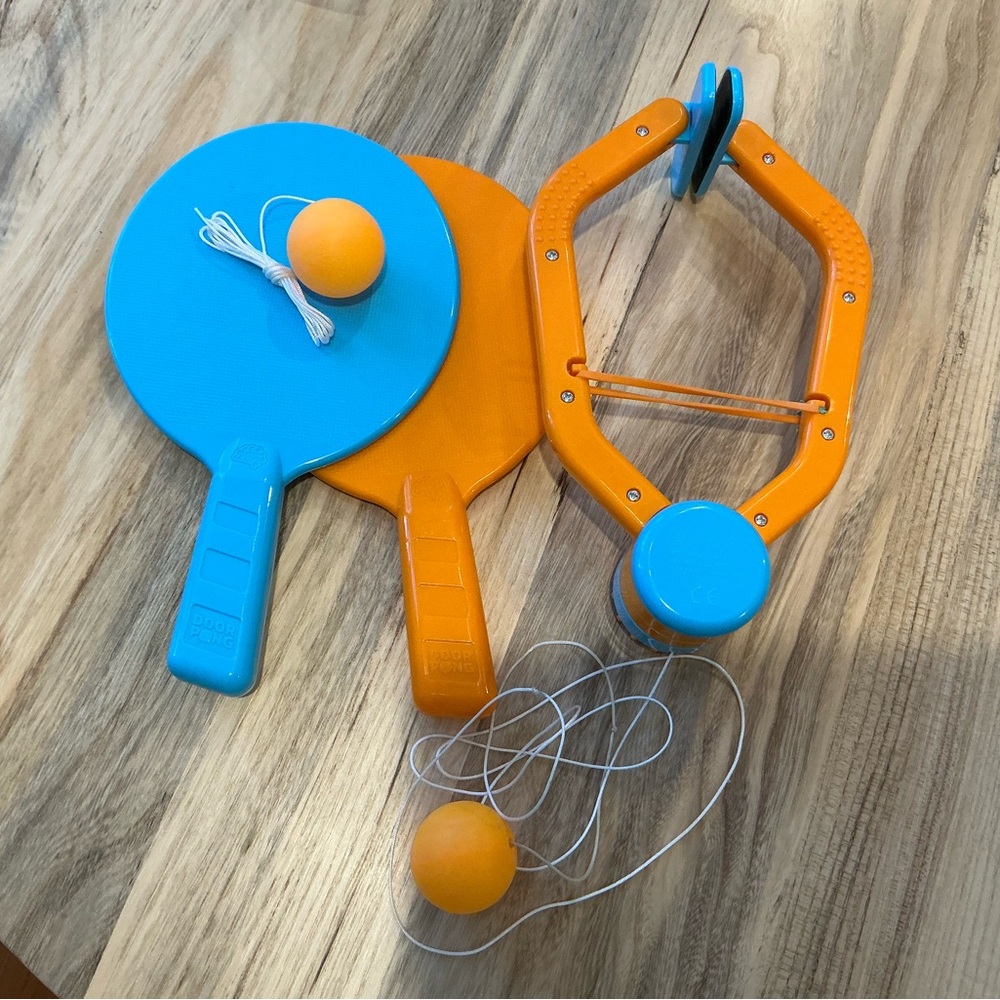 Door pong set - no table needed!  Hang in any door frame
